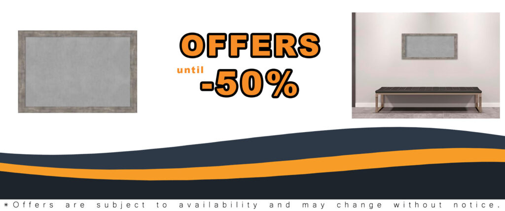 Amanti Art Framed Magnetic Board in Marred Pewter, Medium 27x21, perfect for organizing your office or home space