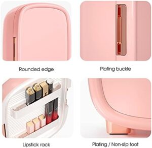 IKER Beauty Mini Fridge in pink, perfect for skincare and makeup storage