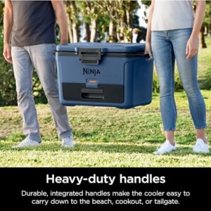 Ninja FB151BL FrostVault 50qt Hard Cooler with Dry Zone and Heavy-Duty Insulation