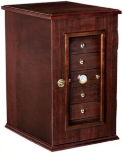 Prestige Import Group - The Charleston 7 Drawer Humidor with Cherry Lacquer Finish