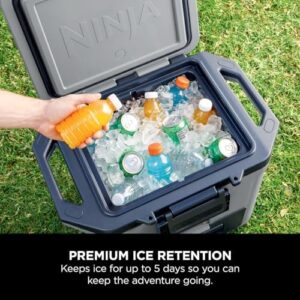 Ninja FrostVault Hard Cooler 30qt/28L Slate Grey with Dry Zone Storage Drawer
