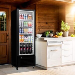 BODEGACOOLER Commercial Merchandiser Refrigerator with LED lights and adjustable shelves