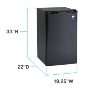 Avanti AVARM4416B Refrigerator with Glass Shelves and Energy Star rating