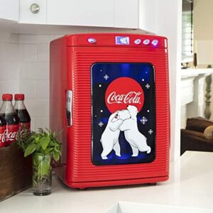 Coca-Cola Polar Bear 28 Can Cooler/Warmer – Compact Travel Refrigerator with Display Window