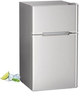Havato Small Refrigerator with Freezer - 3.2 Cu.ft Compact Fridge with 7-Level Adjustable Temperature  