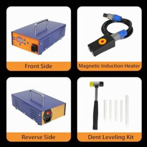 Sliyxtwio Paintless Induction Heater Machine for Car Dent Removing with Digital Screen and PDR Kit  