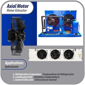 Appli Parts Axial Fan Motor Guard Mounted 17-3/4in (450mm) Fan Blade for Cold Room Evaporators  