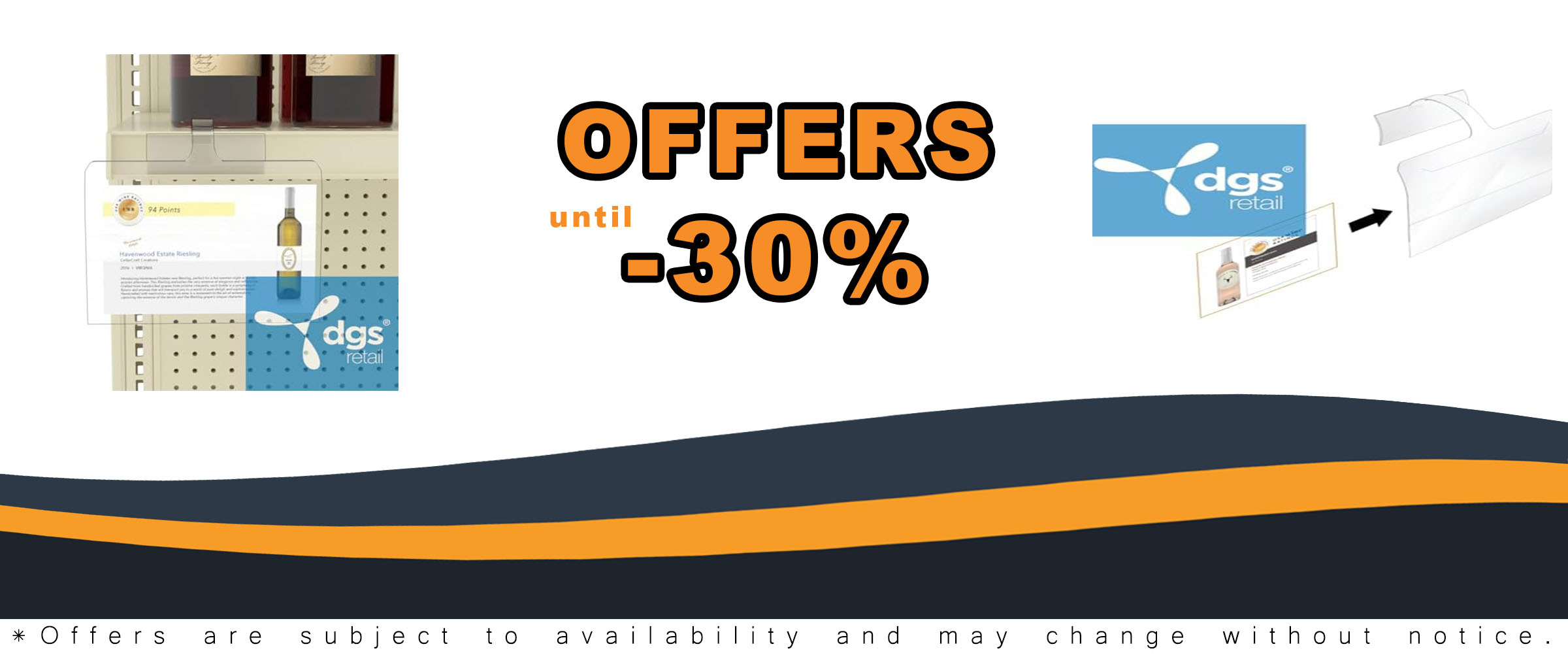 Shelf Talker Sign Holder, Channel Wobbler, 3-1/2 By 5-1/2 Inch Signs, 100 Pack for retail displays