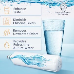 Water Filter Replacement for Sub-Zero Refrigerator, 4 Pack - High-Quality Filtration