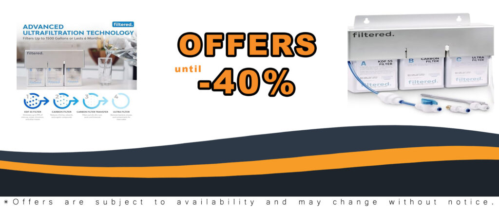 Inline Water Filter System for Refrigerators and Ice Makers with Easy Installation and All Connection Fittings