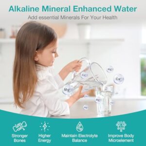 SimPure Alkaline Reverse Osmosis Water Filter with 8-stage filtration and built-in pump