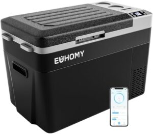 EUHOMY 12 Volt Refrigerator, 30Liter(32qt) Portable Freezer Fridge, Car Refrigerator with Dual Voltage