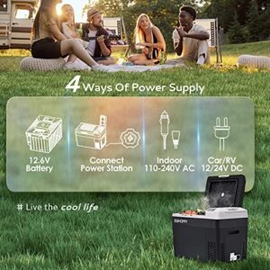 EUHOMY 12 Volt Refrigerator, 30Liter(32qt) Portable Freezer Fridge, Car Refrigerator with Dual Voltage