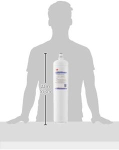 3M Water Filtration Products Filter Cartridge, Model HF90, 54000 Gallon Capacity, 5 gpm Flow Rate, 0.2 Micron
