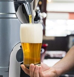 Koolatron 5L Mini Beer Keg Cooler with Dual Taps for Gravity or Pressurized Top Dispensing Kegs, Includes 12V DC and 110V AC Adaptor, Black (KTB05BN)