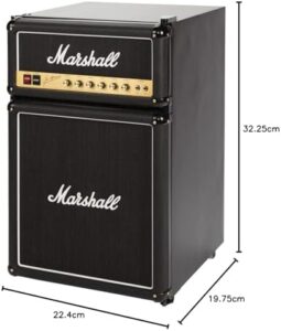 Marshall Black 4.4 High Capacity Bar Fridge with Internal Freezer