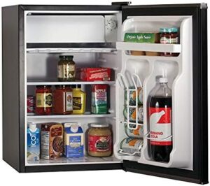 BLACK+DECKER BCRK25B Compact Refrigerator Energy Star Single Door Mini Fridge with Freezer, 2.5 Cubic Ft, Black
