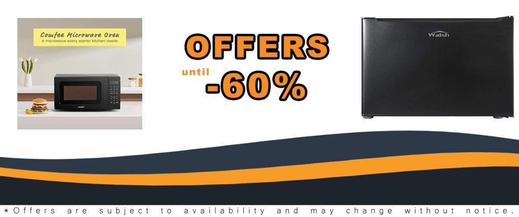 Compact Refrigerator 1.7 Cu.Ft + COMFEE' Countertop Microwave Oven 20L (CM-M201K)