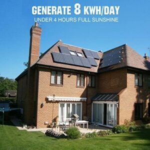 ECO-WORTHY 8KWH 2000W 48V Solar Power System Kit Off Grid Solar Panel Kit with 5000W 48V All-in-one Solar Charge Inverter and 10pcs 195W Solar Panel and Z Mounting Brackets.Plug and Play