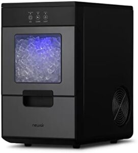 Newair 44lb. Nugget Countertop Ice Maker with Self-Cleaning Function, Refillable Water Tank, Perfect for Kitchens, Offices, Home Coffee Bars, and More