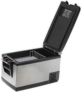 ARB 10801602 Portable Fridge Freezer 63 Quarts Electric Powered 12V/110V For Car, Boat, Truck, SUV, RV, Home Series II Black
