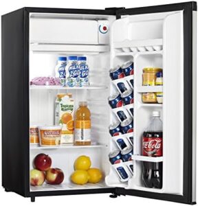 Danby Designer 3.2 Cu. Ft. Compact Refrigerator + COMFEE' CM-M201K(BK) Countertop Microwave Oven Bundle