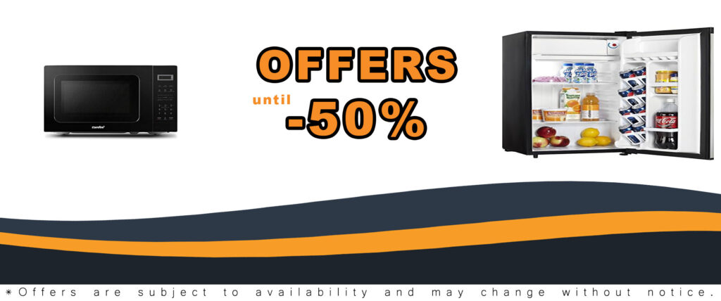 Danby Designer 3.2 Cu. Ft. Compact Refrigerator + COMFEE' CM-M201K(BK) Countertop Microwave Oven Bundle