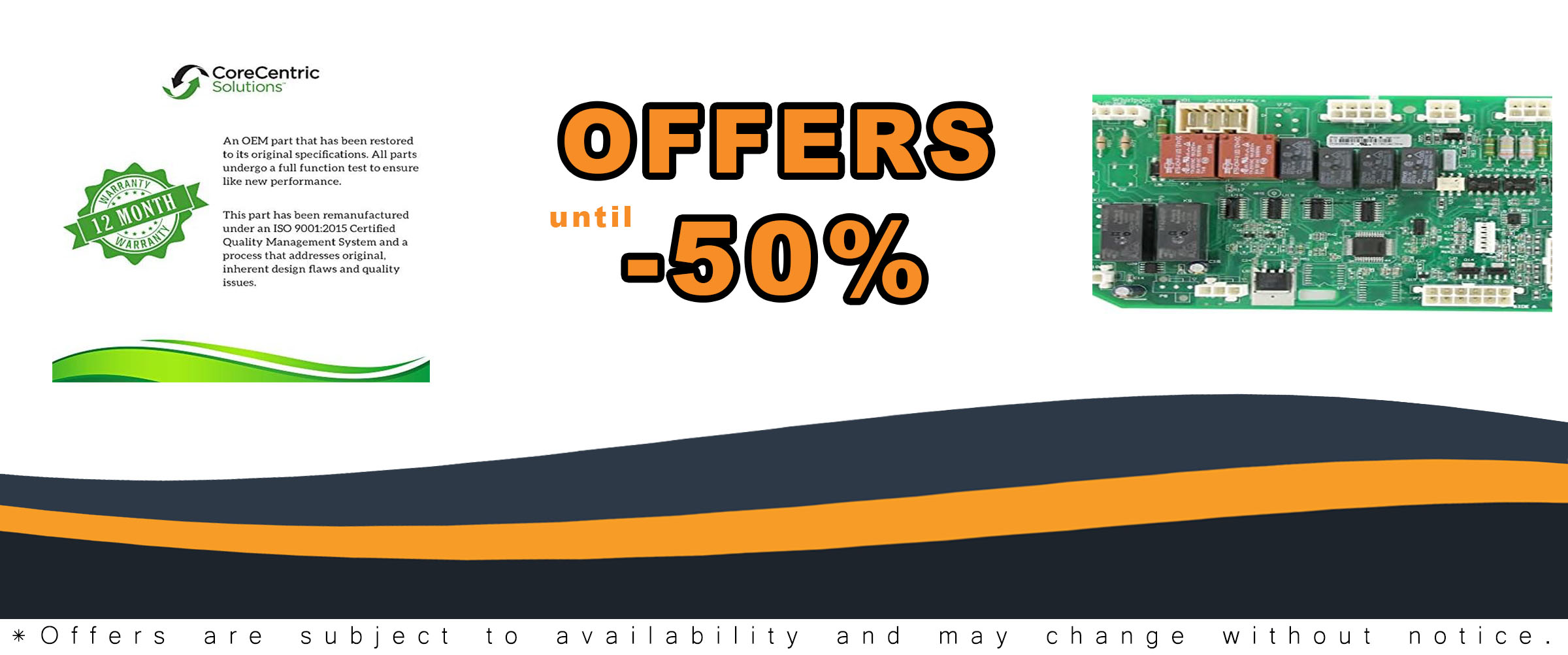 CoreCentric Remanufactured Refrigerator Control Board Replacement for Whirlpool W10404689 - WPW10404689