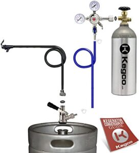 Kegco BF S1PK-5T Standard Party Beer Dispenser Keg Tap Kit, Black