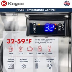 Kegco HK38SSU-1 Outdoor Built-In Kegerator w/X-CLUSIVE Premium Dispense Kit