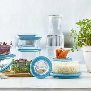 Bormioli Rocco Future Frigoverre in Vetro, Quadrata Alta, 12cm – Durable airtight glass container for food storage  