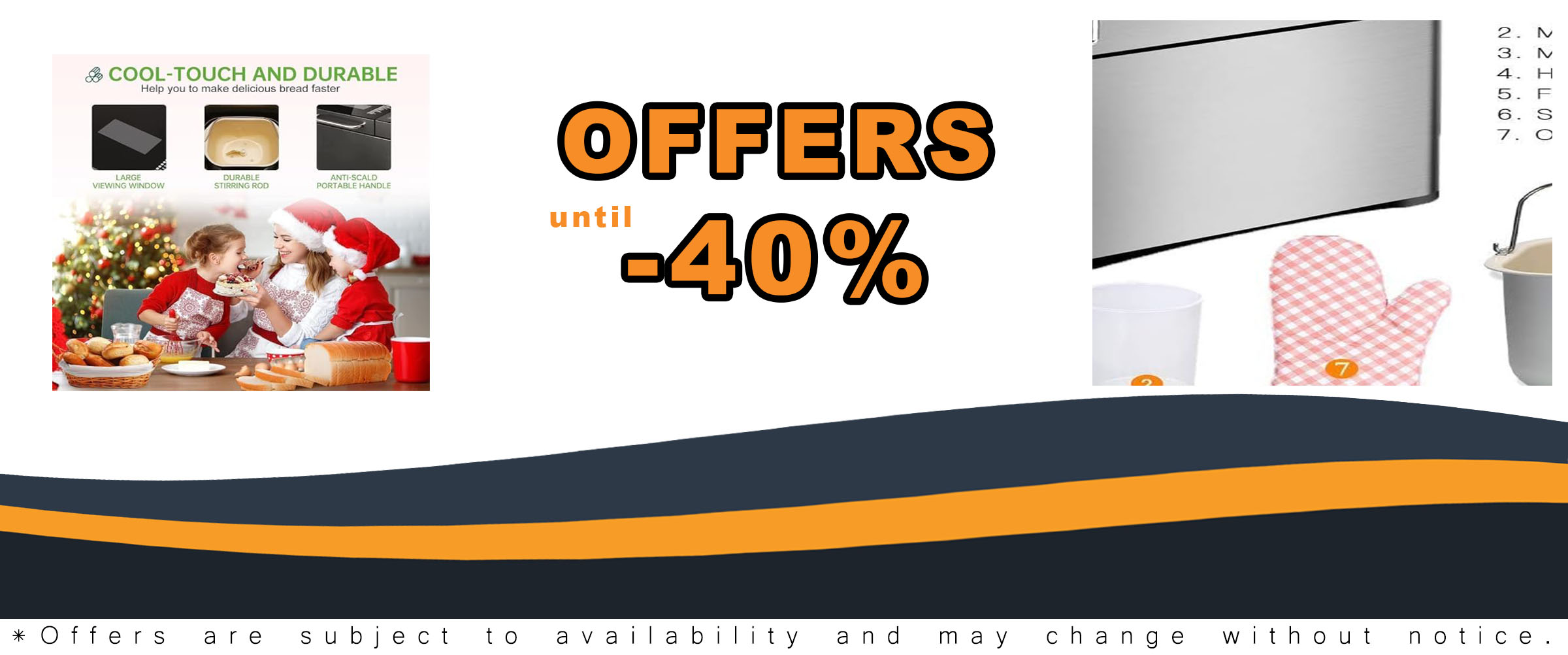 KBS Large 17-in-1 Bread Machine with stainless steel design, auto fruit nut dispenser, and nonstick ceramic pan.  