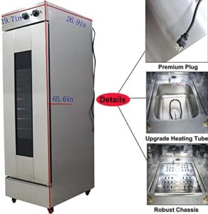 TECHTONGDA Dough Heater Proofer Cabinet with 13 Trays, ideal for professional bread and pizza dough proofing  
