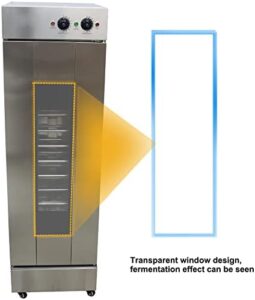 TECHTONGDA Dough Heater Proofer Cabinet with 13 Trays, ideal for professional bread and pizza dough proofing  