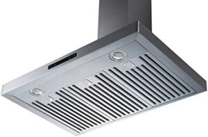 ROXON 700 CFM 30 Inches Range Hood – Stainless Steel Wall-Mounted Kitchen Exhaust Fan with Touch Control  