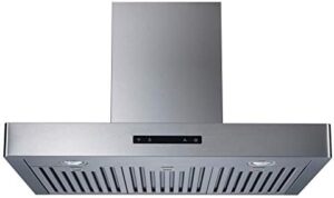 ROXON 700 CFM 30 Inches Range Hood – Stainless Steel Wall-Mounted Kitchen Exhaust Fan with Touch Control  