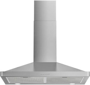 Firegas 30-inch stainless steel wall mount range hood with 3-speed exhaust fan and aluminum mesh filters 