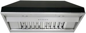 KOBE Range Hoods Deluxe 30" Built-In/Insert Range Hood with 700 CFM and Baffle Filters in Stainless Steel  