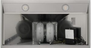 THOR Kitchen Wall Mount 36-Inch Chimney Range Hood in Stainless Steel – Model HRH3607, featuring powerful 600 CFM ventilation and sleek modern design.  