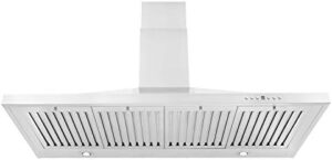 ZLINE 48 in. Convertible Vent Wall Mount Range Hood in Stainless Steel, powerful 760 CFM motor with convertible venting options  
