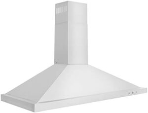 ZLINE 48 in. Convertible Vent Wall Mount Range Hood in Stainless Steel, powerful 760 CFM motor with convertible venting options  