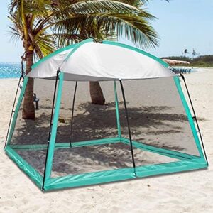 PatioBuddy Screen House 11x11 Ft waterproof mesh canopy tent, perfect for patios and camping  