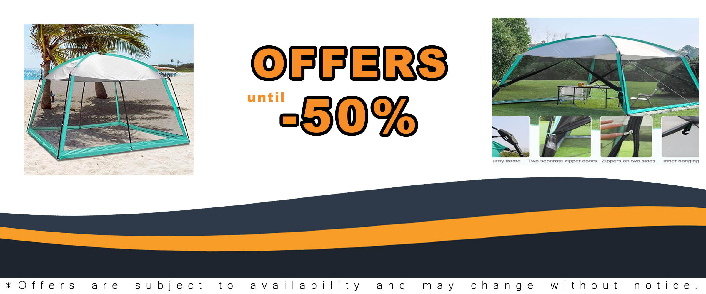 PatioBuddy Screen House 11x11 Ft waterproof mesh canopy tent, perfect for patios and camping  