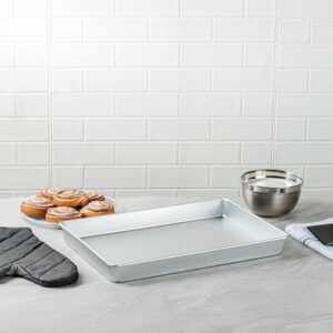 Met Lux 18 x 12 x 2 Inch Straight-Sided Baking Tins – Durable anodized aluminum cake pans for professional baking  
