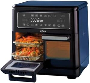 11-Quart Flex Air Fryer Oven with dual cooking zones and two frying baskets, perfect for versatile cooking. 