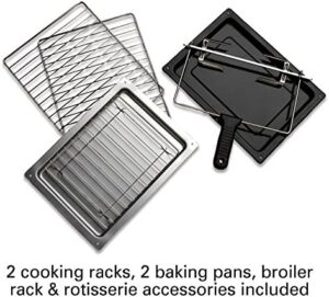 31107D Countertop Oven with Convection and Rotisserie, Large, Stainless Steel – Perfect for Baking, Broiling, and Roasting  