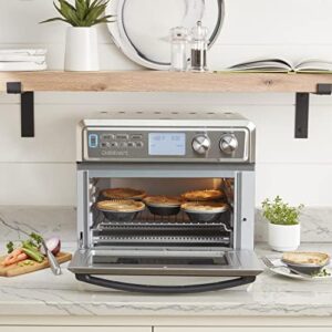 Cuisinart Digital AirFryer Toaster Oven (TOA-95C) with 1800W power, digital controls, and extra-large capacity in silver  