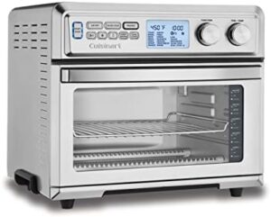 Cuisinart Digital AirFryer Toaster Oven (TOA-95C) with 1800W power, digital controls, and extra-large capacity in silver  