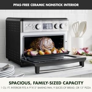 GreenPan 13-in-1 Elite Countertop Convection Oven & Air Fryer with PFAS-Free Ceramic Tray and Adjustable Racks  
