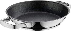 WMF Permadur Advance Serving/Frying Pan 24 cm – Induction-compatible stainless steel pan with non-stick coating  